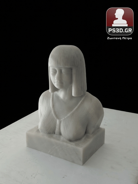 PS3D Αγάλματα Προτομή μαρμάρινα Γλυπτά πορτρέτα από την φωτογραφία μαρμάρινες προτομές PS3D Portrait Sculpture Head Bust Custom Sculpture by Photo 